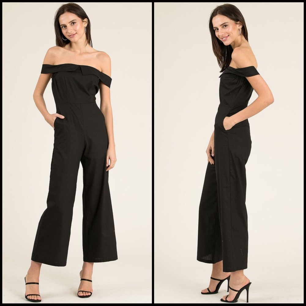 70% CLEARANCE 🎄Off the Shoulder Jumpsuit - Picture 3 of 3